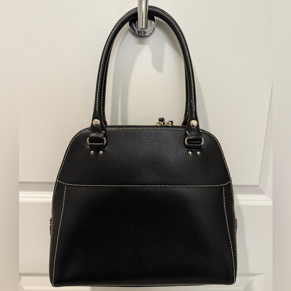 Kate Spade Baxter Street Catalina Black Leather Satchel‎ Bag, Very Gently Used - Picture 3 of 7